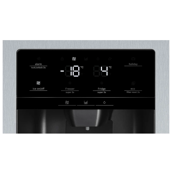 Bosch Serie | 6, NoFrost American Side by Side Double Door Refrigerator-KAG93AI304 - Image 3