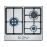 Bosch Series | 4, Stainless Steel Integrated 3 Burner Gas Hob-PGC6B5B90