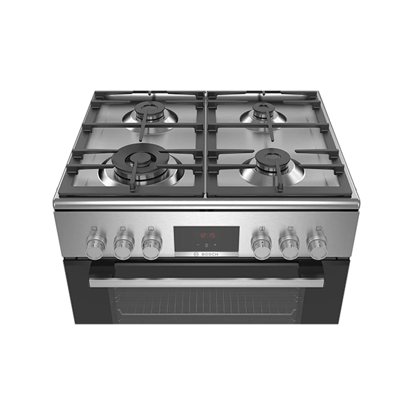 Bosch Series | 4, Stainless Steel Gas Range Cooker 4 Burner with Electric Oven-HXR39AI50 - Image 2