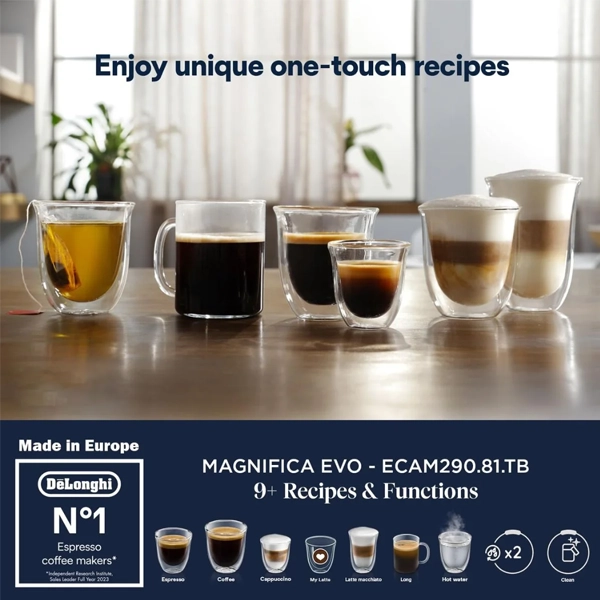 DeLonghi Magnifica Evo ECAM290.81.TB Fully-Automatic Coffee Machine - Image 3
