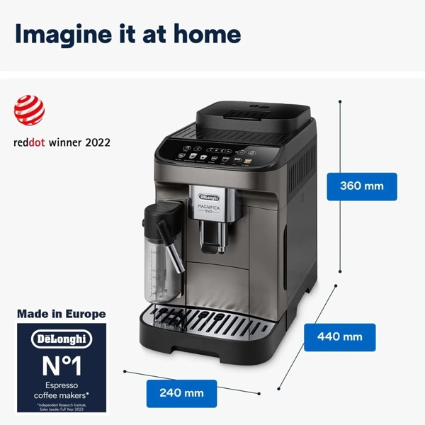 DeLonghi Magnifica Evo ECAM290.81.TB Fully-Automatic Coffee Machine - Image 8