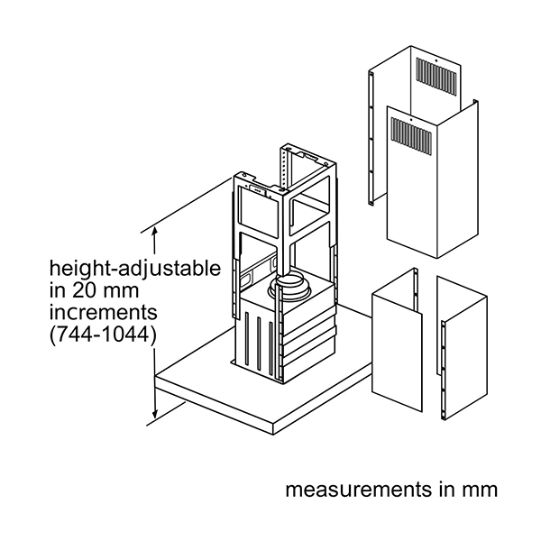 Bosch Series | 4, Stainless Steel 90cm island Cooker Hood-DIB97IM50M - Image 8